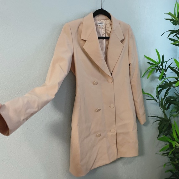 Good American pink blazer button down long sleeve dress - Picture 5 of 7